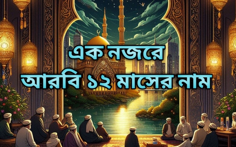 আরবি বারো মাসের নাম