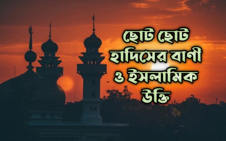 ছোট ছোট হাদিসের বাণী